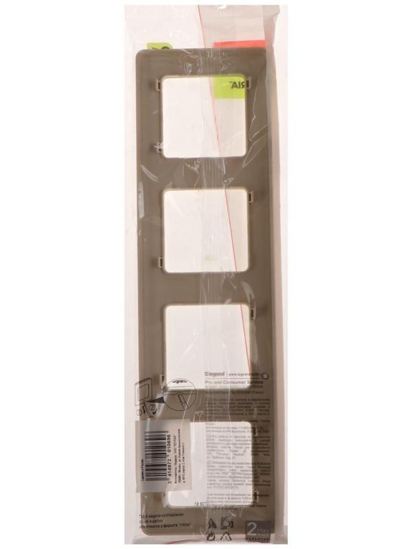 Рамка Legrand INSPIRIA, 4 пост, Слоновая кость