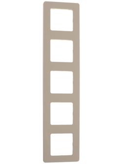 Рамка Legrand INSPIRIA, 5 пост, Слоновая кость
