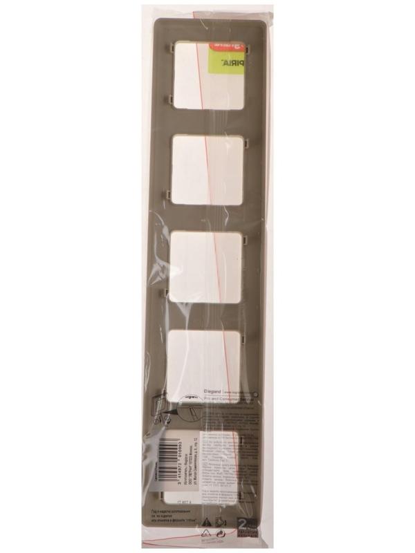 Рамка Legrand INSPIRIA, 5 пост, Слоновая кость