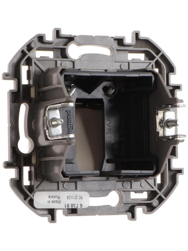 Вывод кабеля Legrand INSPIRIA, с зажимом для крепления, Слоновая кость