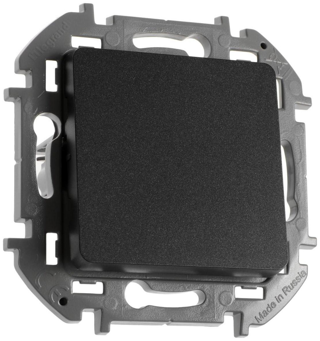 Переключатель одноклавишный Legrand INSPIRIA, 10 AX, 250 В, Антрацит