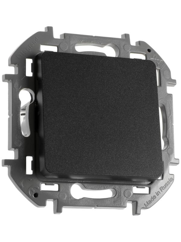 Переключатель одноклавишный Legrand INSPIRIA, 10 AX, 250 В, Антрацит