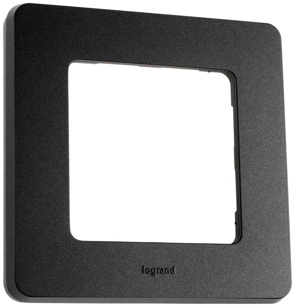 Рамка Legrand INSPIRIA, 1 пост, Антрацит