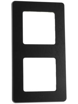 Рамка Legrand INSPIRIA, 2 пост, Антрацит