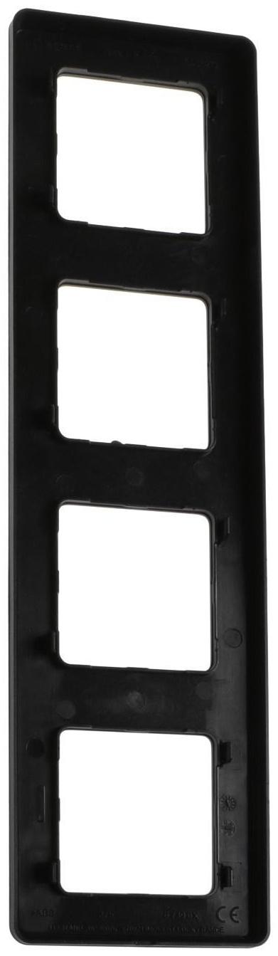 Рамка Legrand INSPIRIA, 4 пост, Антрацит