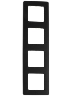 Рамка Legrand INSPIRIA, 4 пост, Антрацит