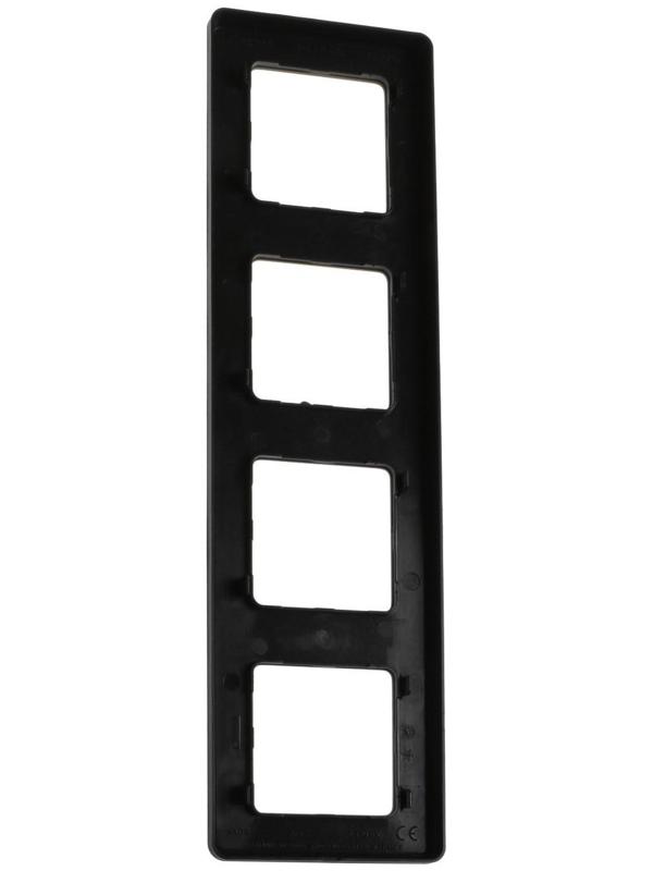 Рамка Legrand INSPIRIA, 4 пост, Антрацит