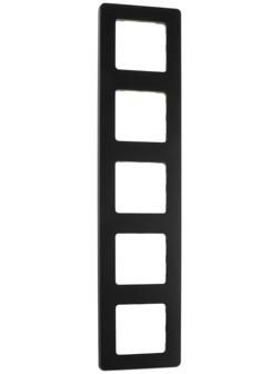 Рамка Legrand INSPIRIA, 5 пост, Антрацит