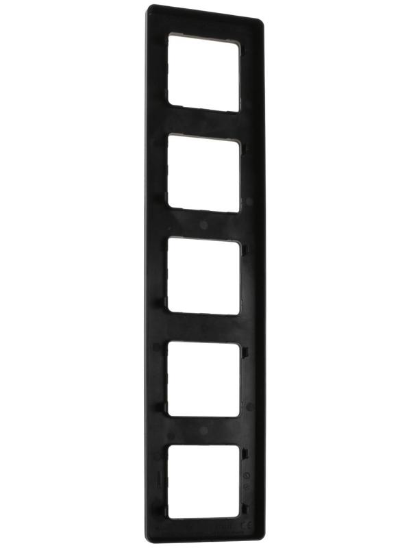 Рамка Legrand INSPIRIA, 5 пост, Антрацит