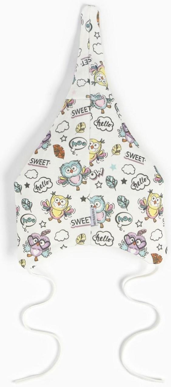 Шапочка для девочки, цвет молочный, размер 42-44