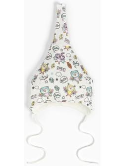 Шапочка для девочки, цвет молочный, размер 42-44