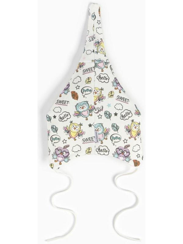 Шапочка для девочки, цвет молочный, размер 42-44