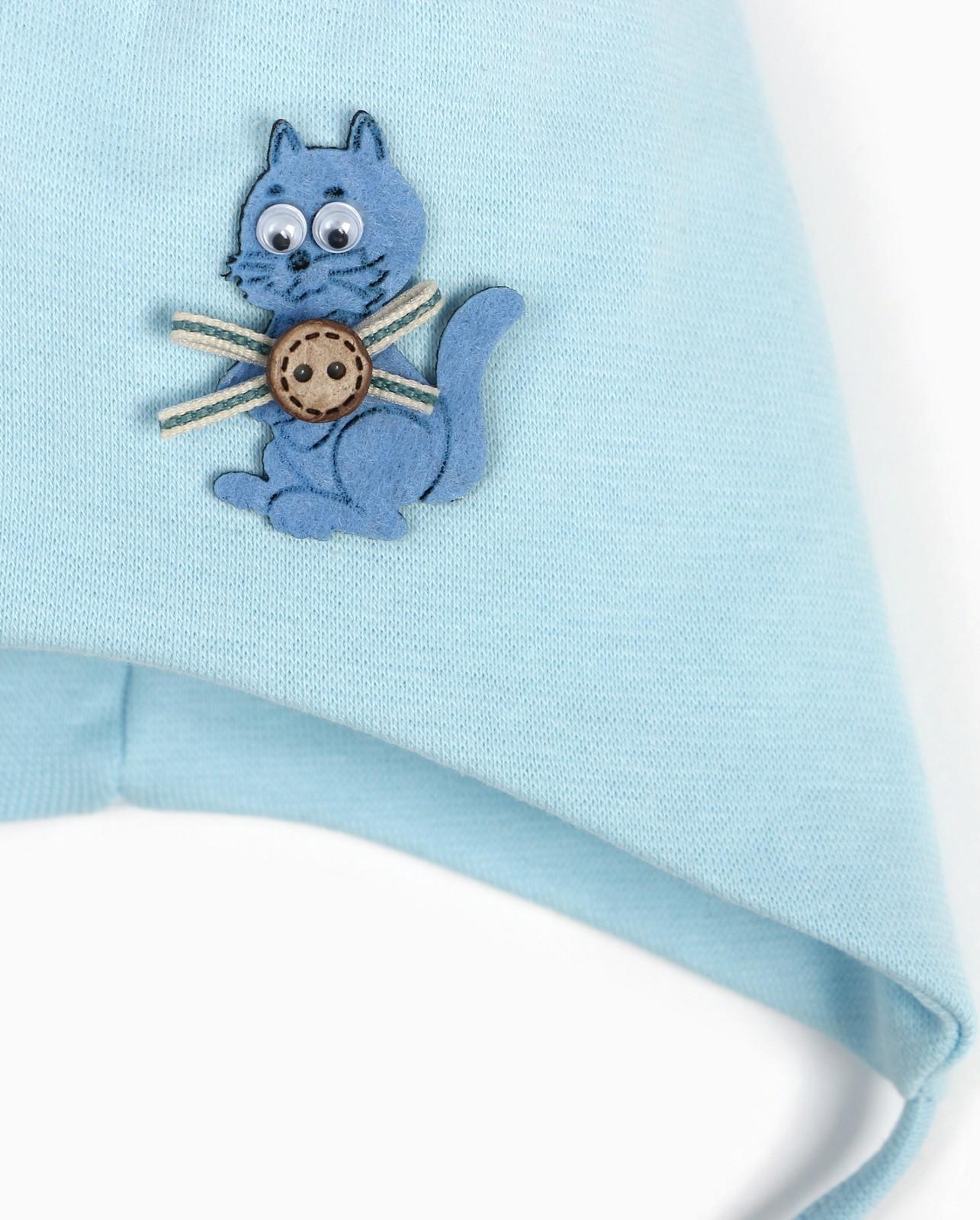 Шапочка для мальчика, цвет голубой, размер 44-46