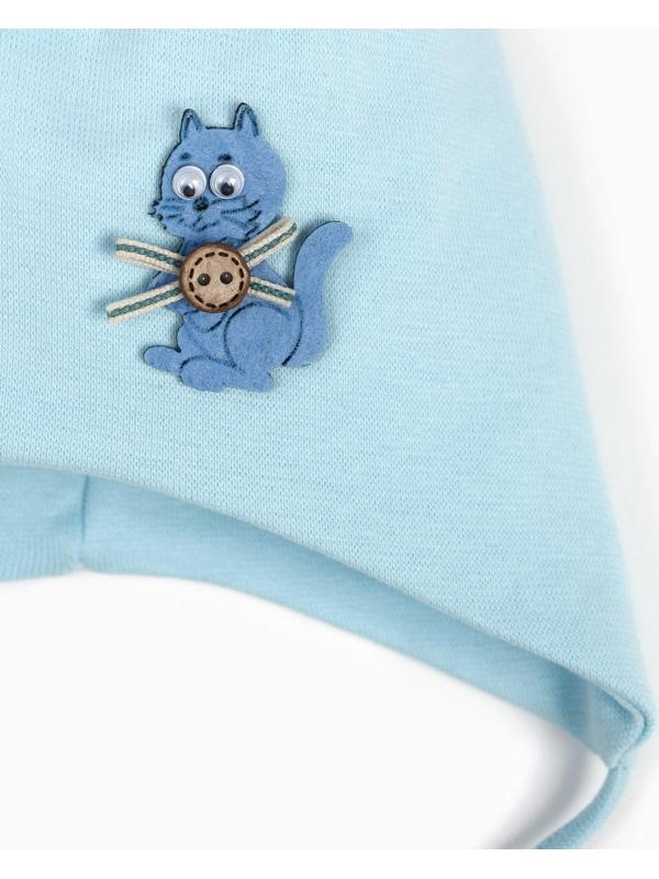 Шапочка для мальчика, цвет голубой, размер 44-46