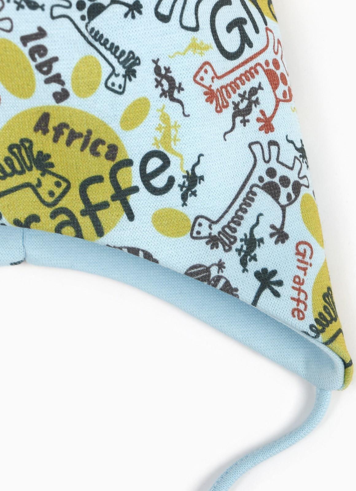 Шапочка для мальчика, цвет голубой, размер 44-46