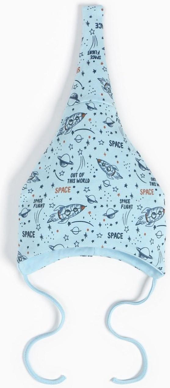 Шапочка для мальчика, цвет голубой, размер 46-48