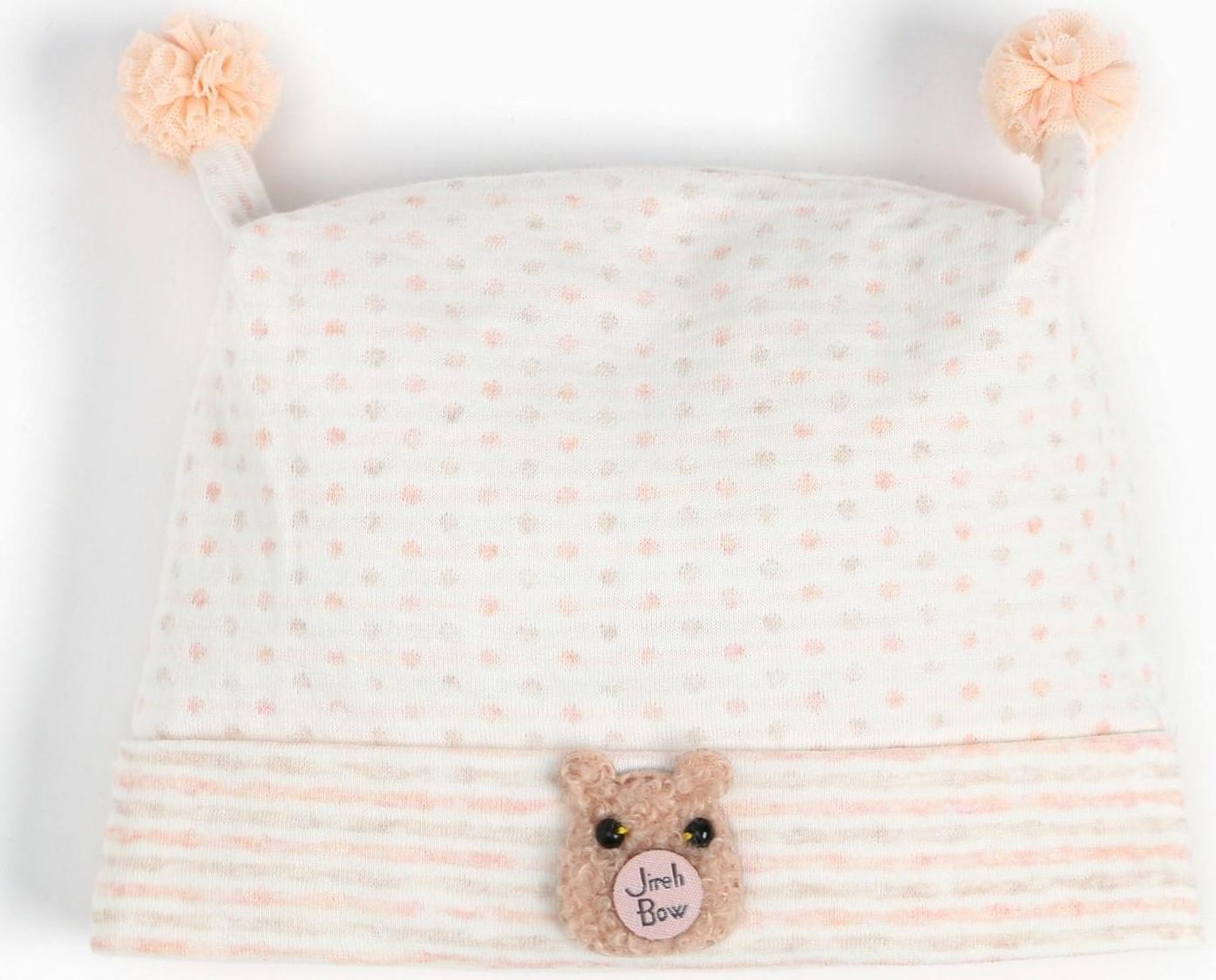 Шапочка для девочки, цвет светло-розовый, размер 40-42