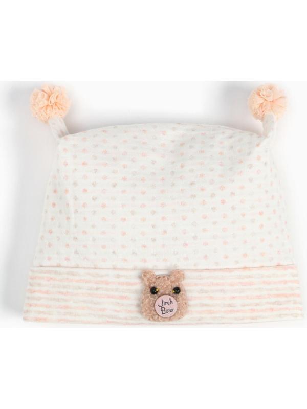 Шапочка для девочки, цвет светло-розовый, размер 40-42