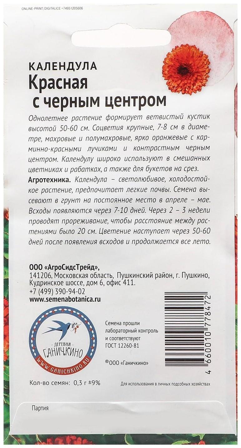 Семена Цветов Календула 