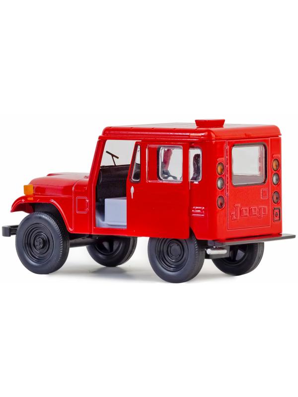 Металлическая машинка Kinsmart 1:26 «1971 Jeep DJ-5B (Dispatcher)» KT5433D, инерционный / Красный