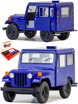 Металлическая машинка Kinsmart 1:26 «1971 Jeep DJ-5B (Dispatcher)» KT5433D, инерционный / Синий
