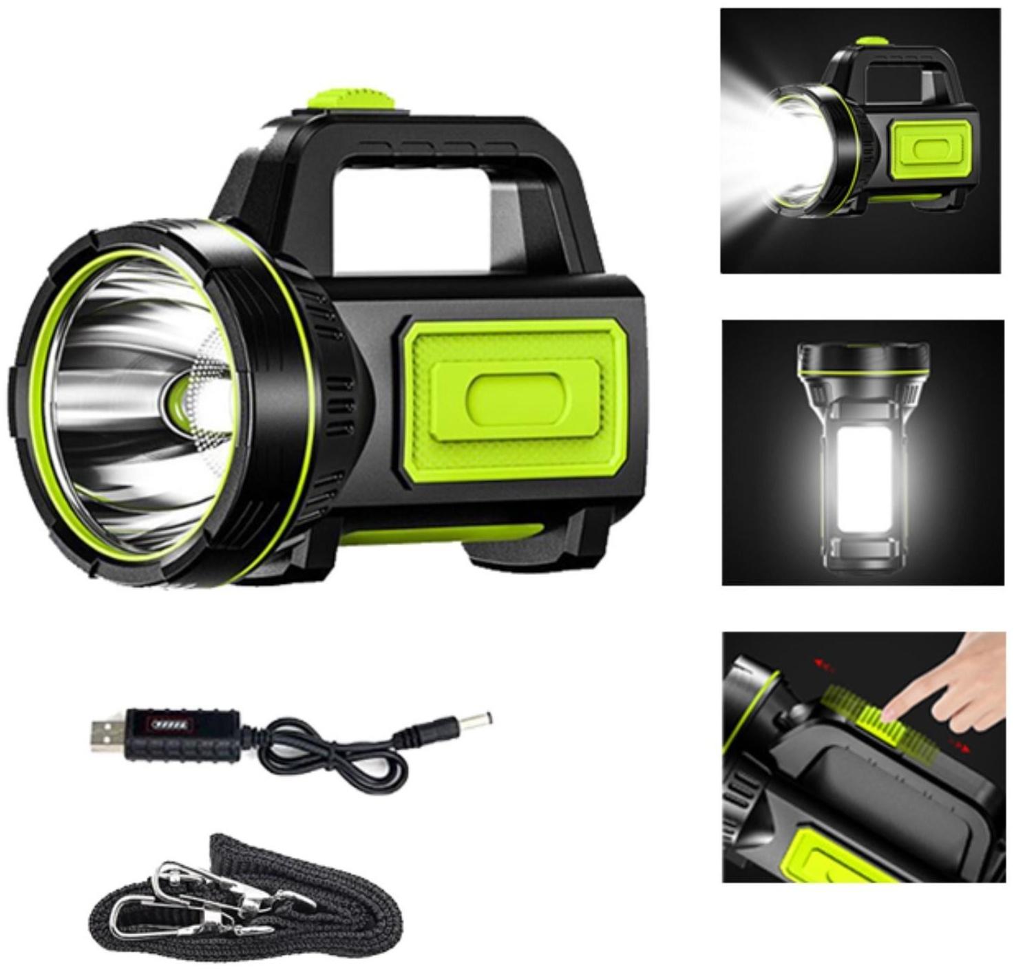 Фонарь прожекторный аккумуляторный, 10 Вт, 1500 мАч, LED, COB, 2 режима, 15 х 5.7 х 8.5 см