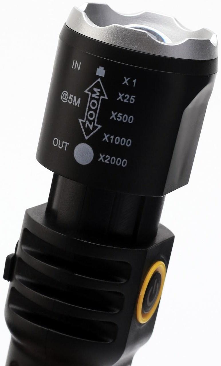 Фонарь ручной аккумуляторный, 5 Вт, 400 мАч, XPE, COB, zoom, 4 режима, Type-C