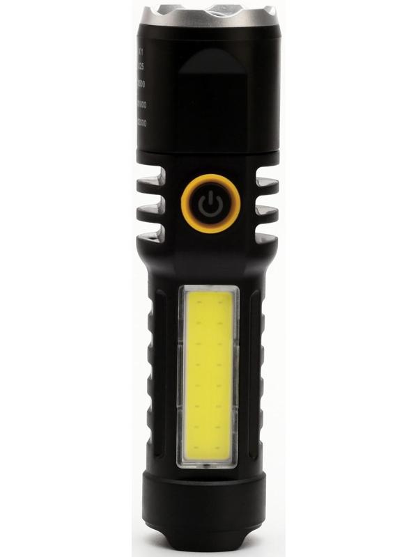 Фонарь ручной аккумуляторный, 5 Вт, 400 мАч, XPE, COB, zoom, 4 режима, Type-C