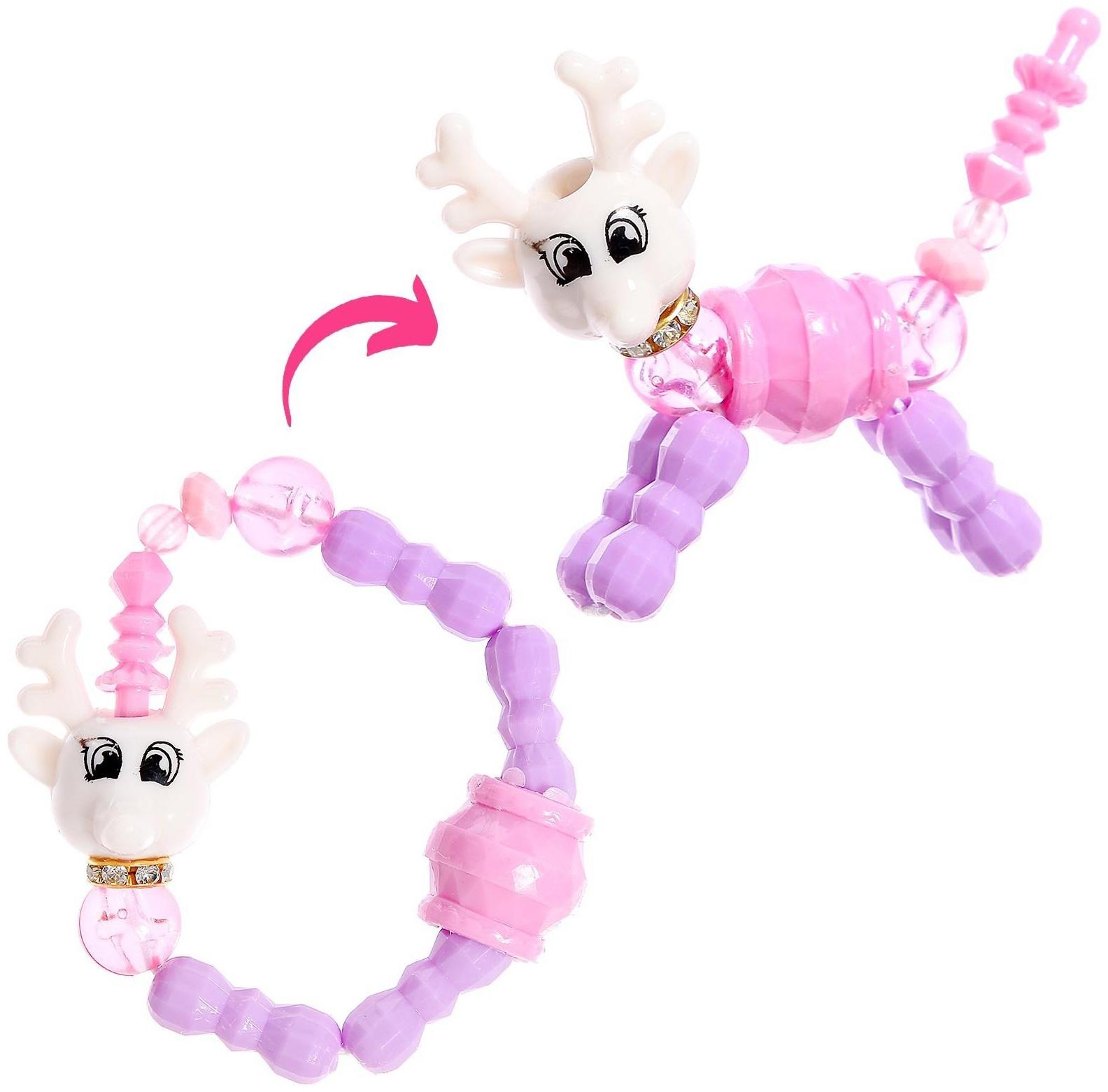 Игрушка-браслет «Фанни петс» с наклейками, олененок