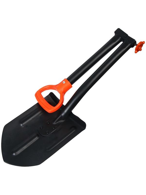 Лопата автомобильная, складной черенок, с ручкой, в чехле