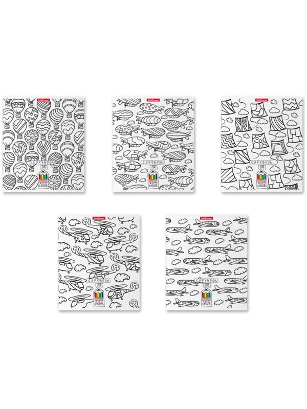 Тетрадь 48л кл ErichKrause Add Color In the Sky / Микс 5 шт.