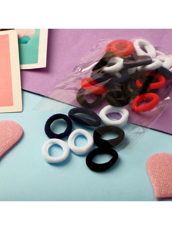 Резинка для волос «Выбражулька» (набор 30+-1 шт) d-1,4 см ассорти, микс