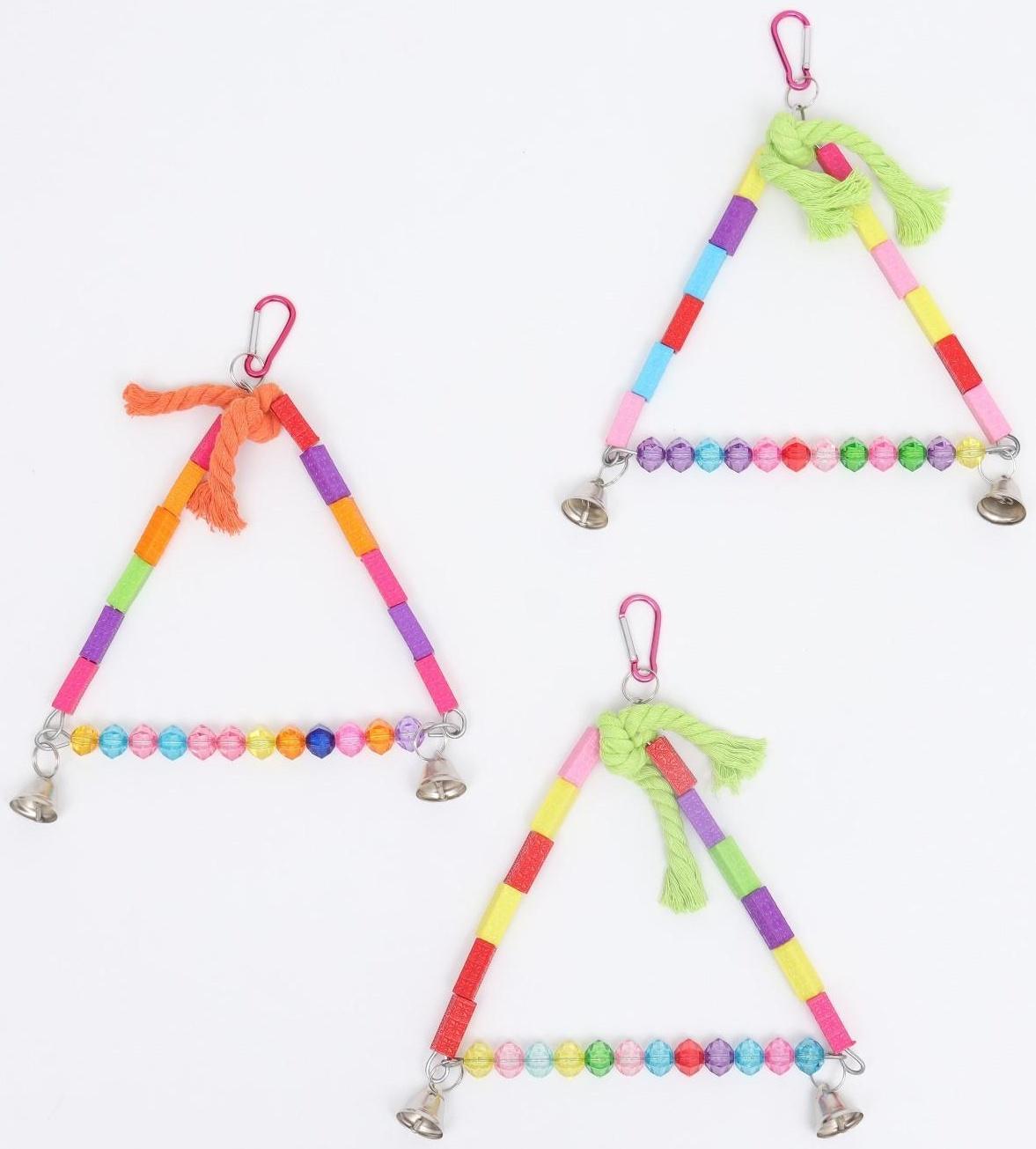 Качели для птиц, 20 х 16 см, микс цветов