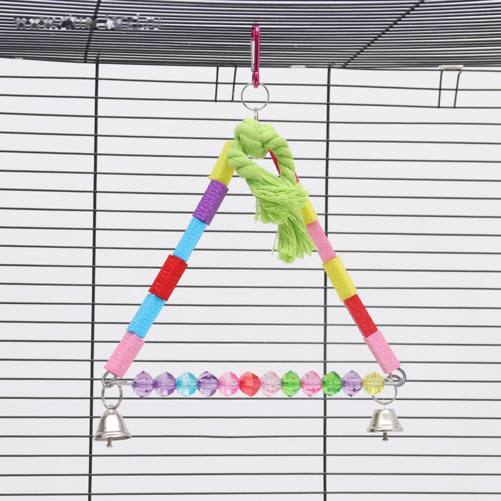 Качели для птиц, 20 х 16 см, микс цветов