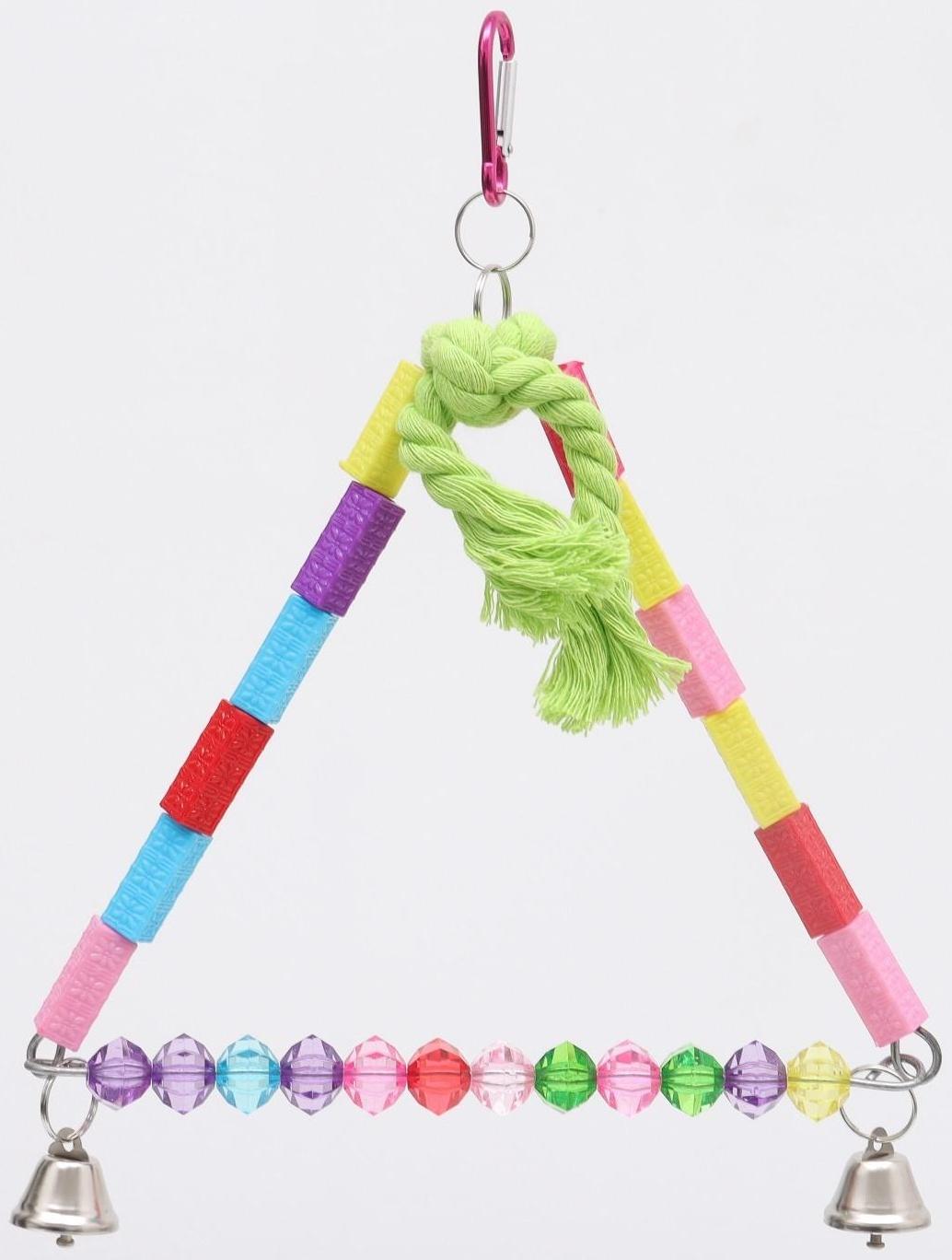 Качели для птиц, 20 х 16 см, микс цветов