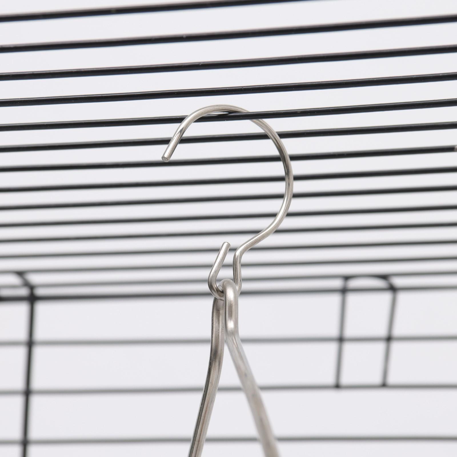 Качели для птиц с деревянной жердочкой 15 х 30 см, микс цветов