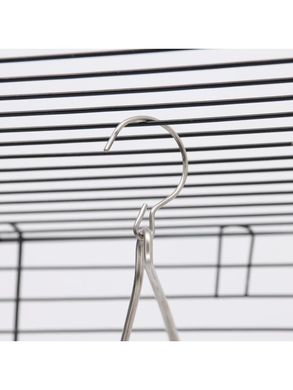 Качели для птиц с деревянной жердочкой 15 х 30 см, микс цветов