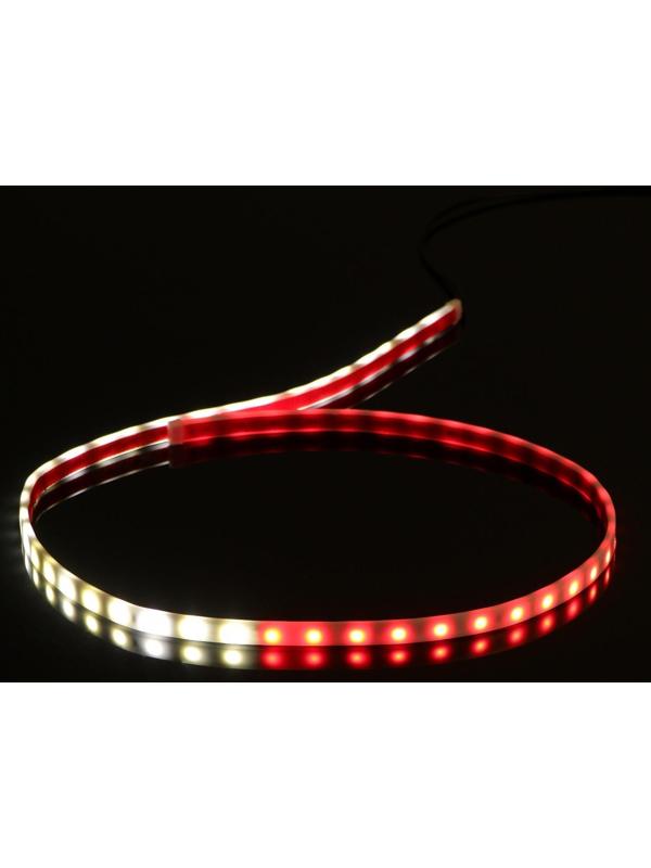 Подсветка двери, 12В, 120 см, красно-белая, самоклеящаяся, набор 2 шт