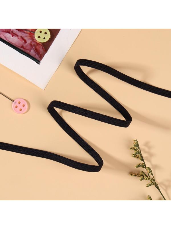 Резинка для укрепления кружева, 5 мм, 10 ± 0,5 м, цвет чёрный