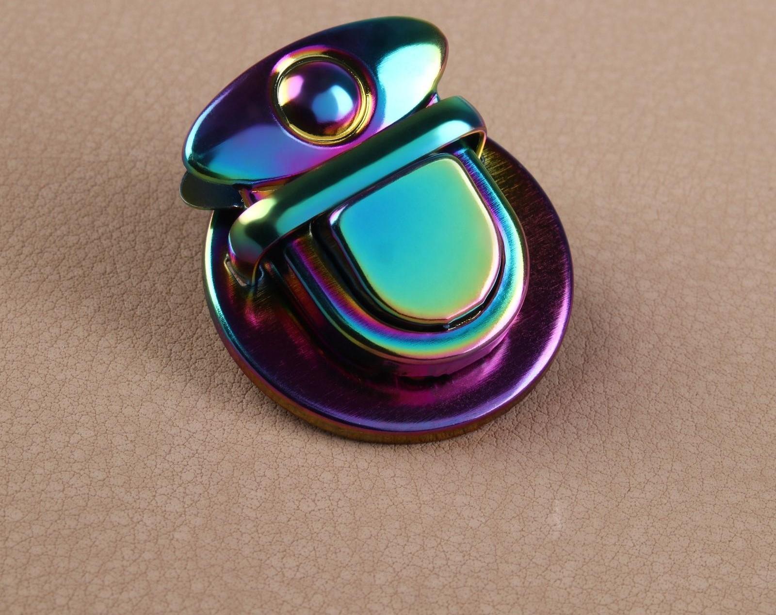 Застёжка для сумки, 3 × 3 см, цвет бензин