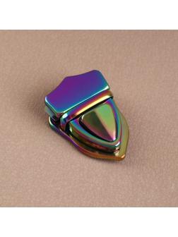 Застёжка для сумки, 3 × 4,2 см, цвет бензин