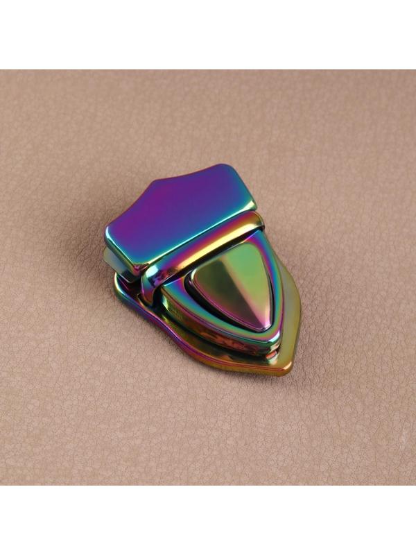 Застёжка для сумки, 3 × 4,2 см, цвет бензин