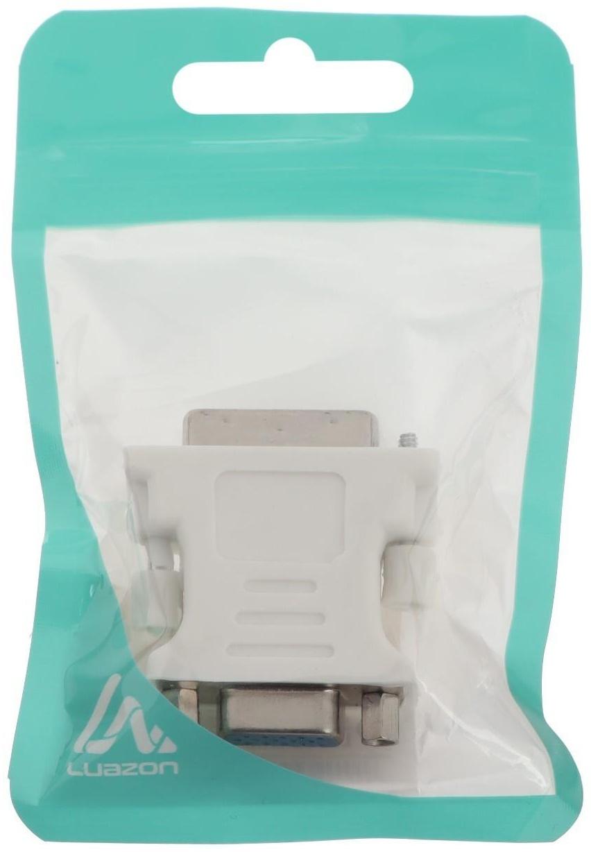 Переходник LuazON DVI (M) - VGA (F) PL-007, 24+5, белый