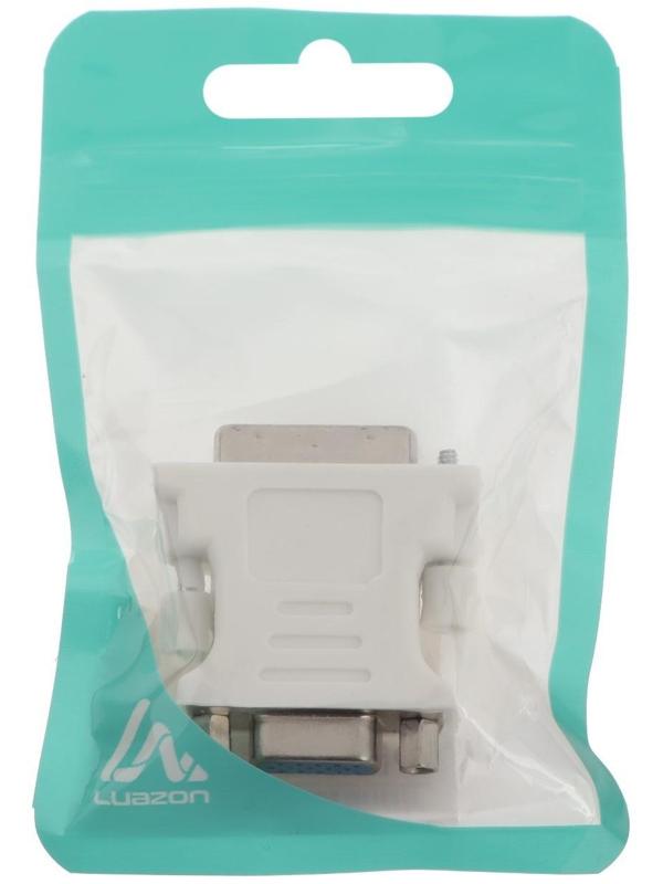 Переходник LuazON DVI (M) - VGA (F) PL-007, 24+5, белый