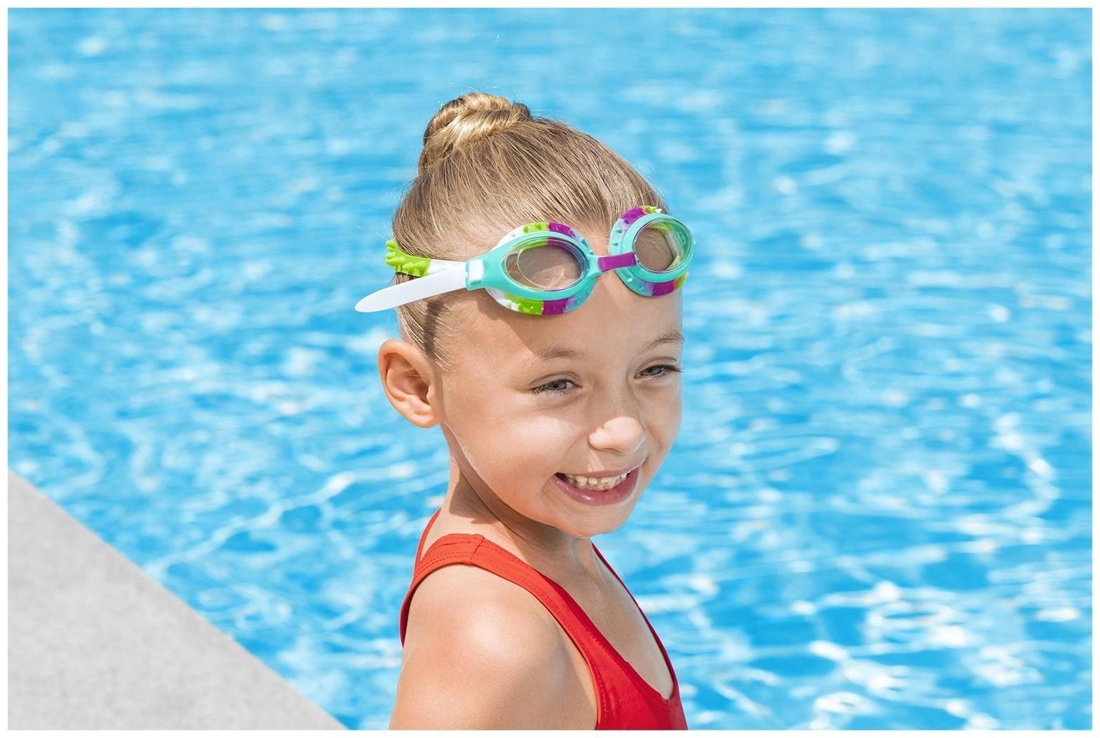 Очки для плавания Summer Swirl Goggles, цвета микс 21099