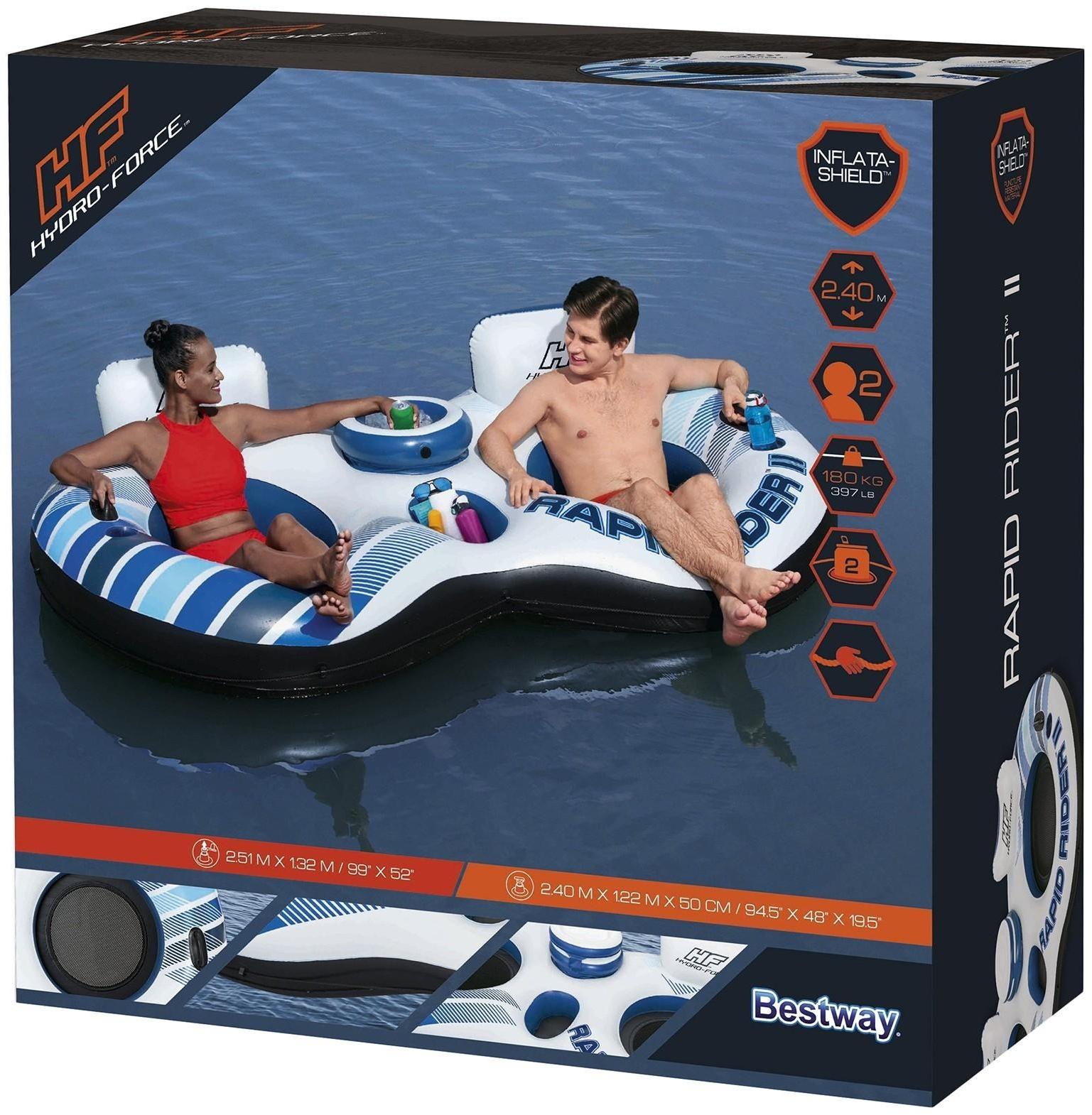 Шезлонг для плавания, двойной 251 х 132 см 43113