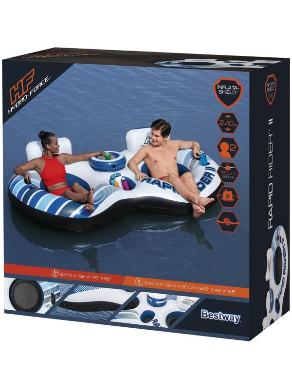 Шезлонг для плавания, двойной 251 х 132 см 43113