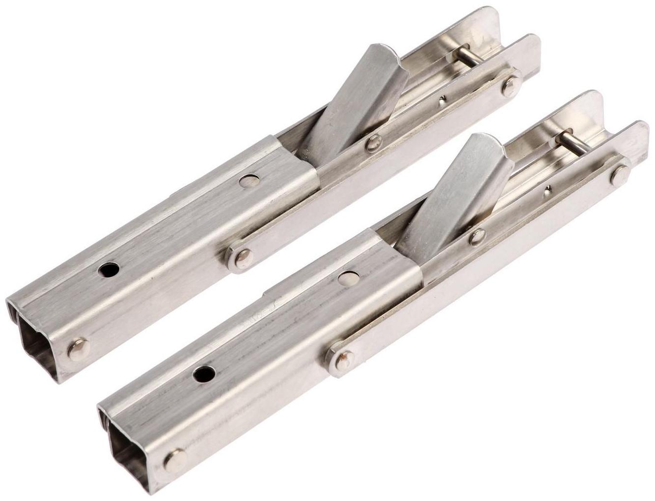 Кронштейн складной для столов и полок ТУНДРА, 2 шт., длина 200 мм, нержавеющая сталь