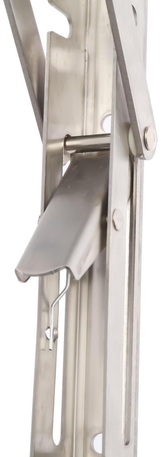 Кронштейн складной для столов и полок ТУНДРА, 2 шт., длина 200 мм, нержавеющая сталь