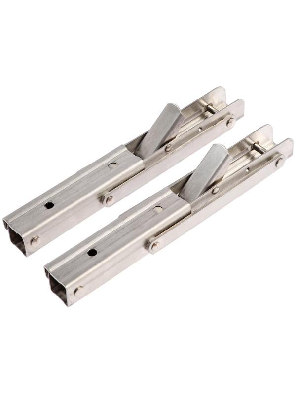 Кронштейн складной для столов и полок ТУНДРА, 2 шт., длина 200 мм, нержавеющая сталь